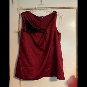 Simply Vera Vera Wang sleeveless top, wine color